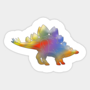 Shiny Stegosaurus Sticker